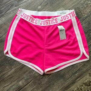 Girls hot pink Justice dolphin short